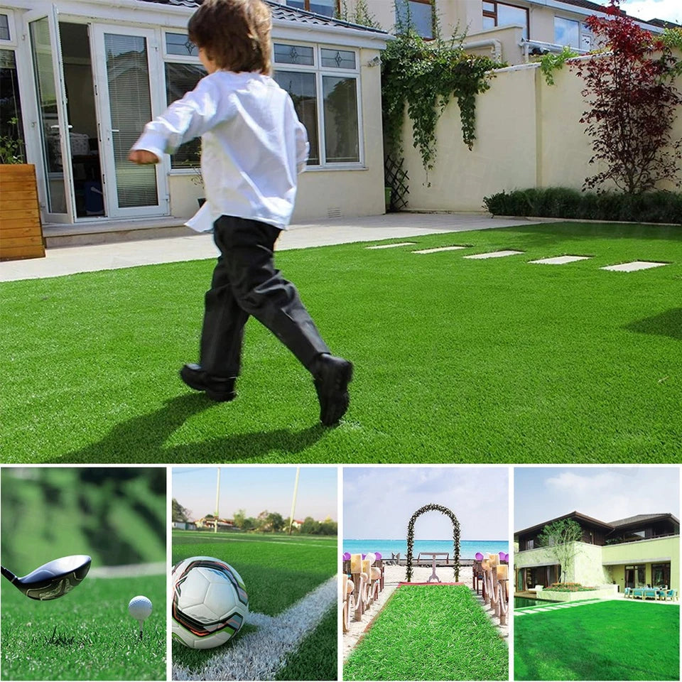 Artificial Synthetic Grass Fake Lawn Turf Plants 15mm & Grass Pin