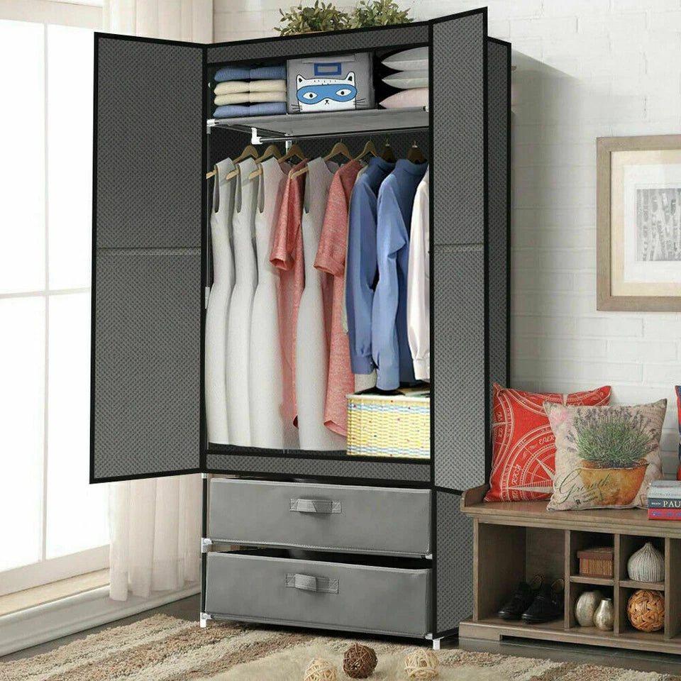 Wardrobe Storage Cabinet with Shelves