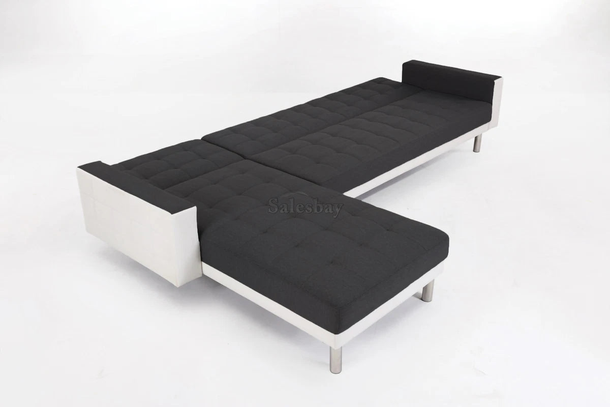 3M Linen Fabric 5 Seater Sofa Bed Modular