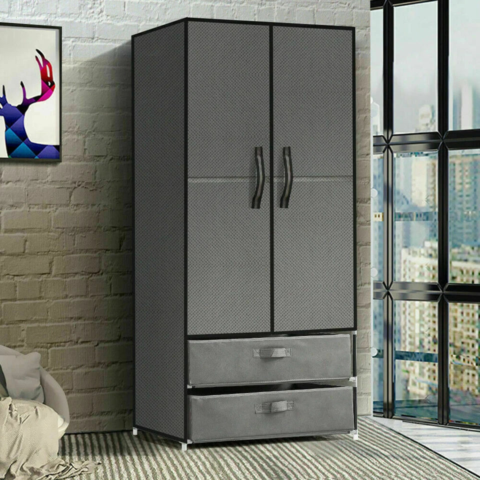 Wardrobe Storage Cabinet with Shelves