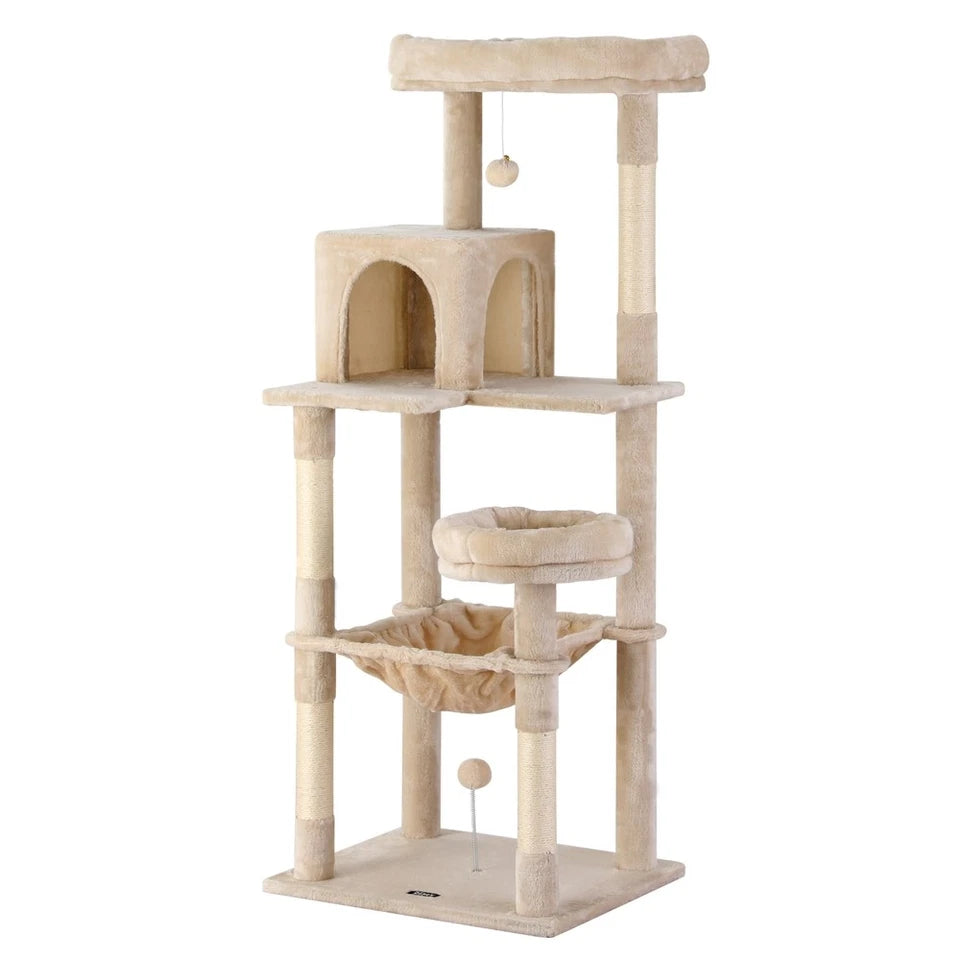 Pet Cat Tree 143cm Tower Scratching