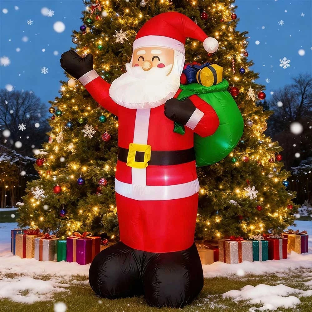 6.6ft Inflatable Santa Claus LED Lighting Indoor Outdoor Christmas inflatables