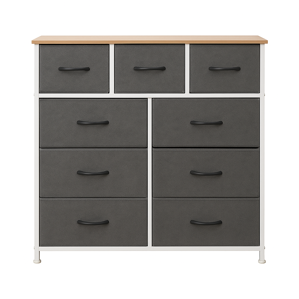 Chest of Drawers Storage Cabinet Tower Dresser Wood Top