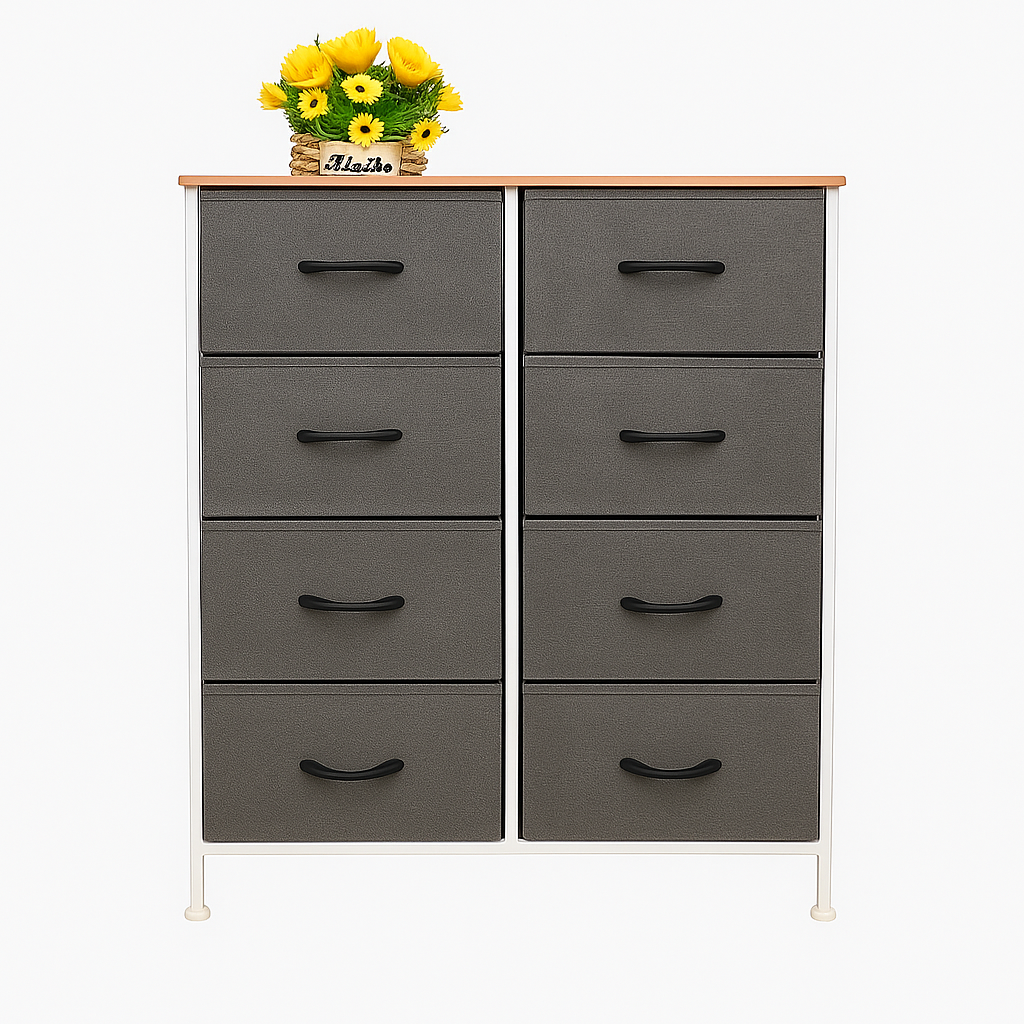 Chest of Drawers Storage Cabinet Tower Dresser Wood Top