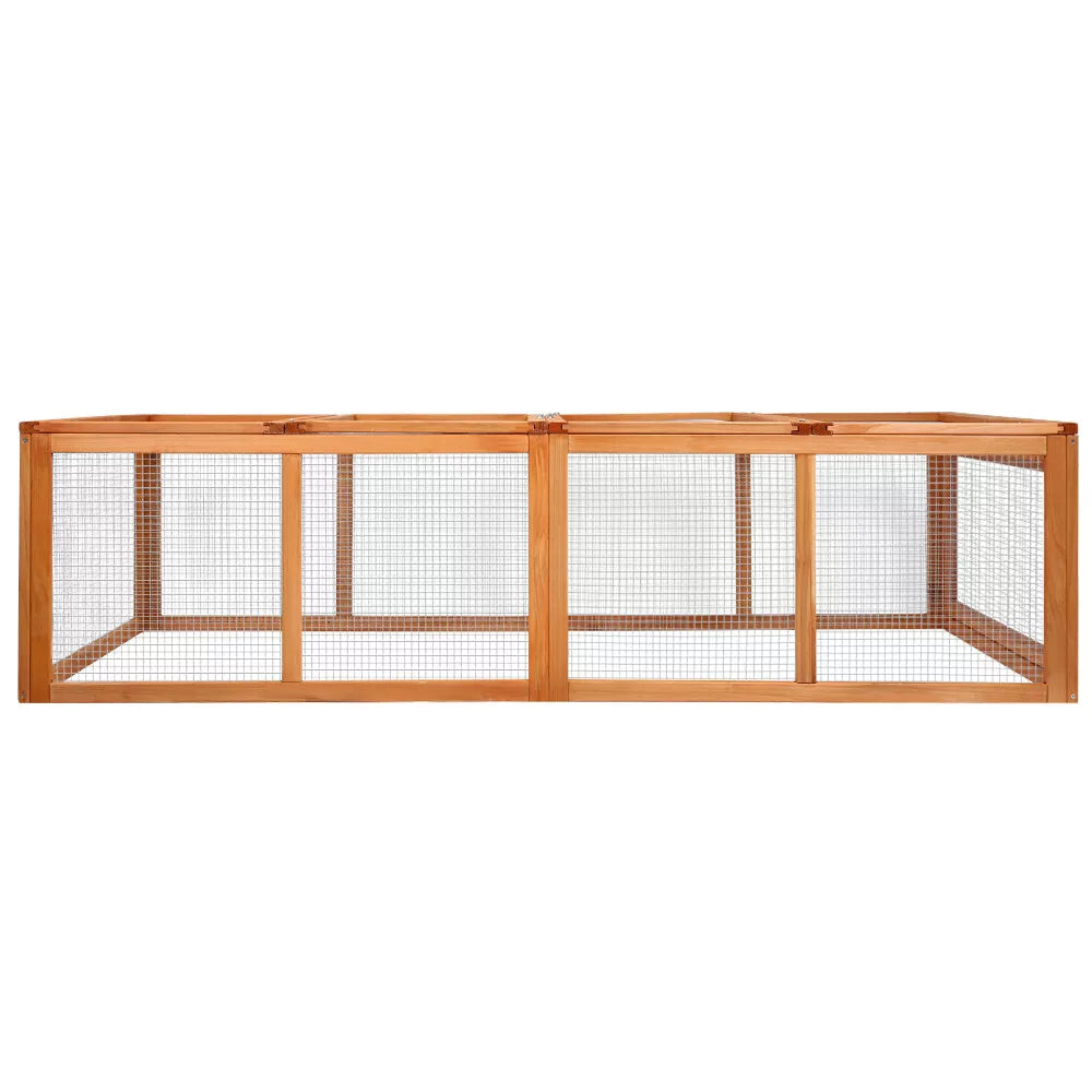 i.Pet Rabit and Chicken Hutch - Brown