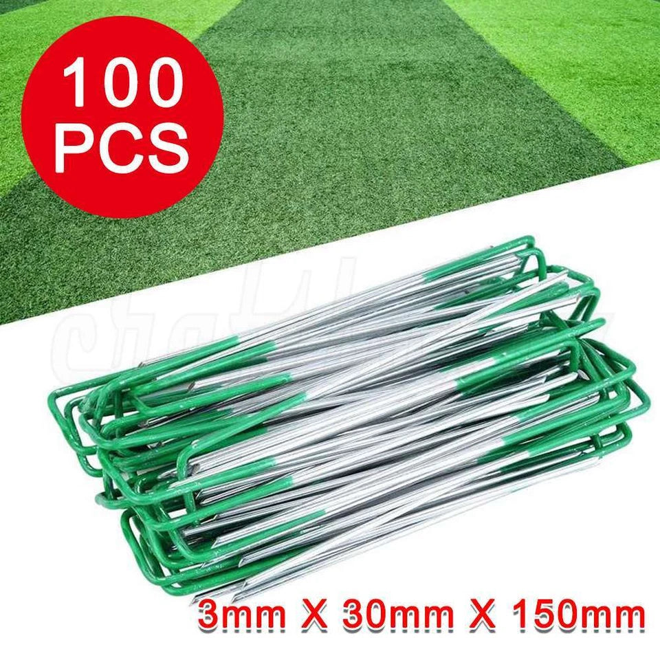 Artificial Synthetic Grass Fake Lawn Turf Plants 15mm & Grass Pin