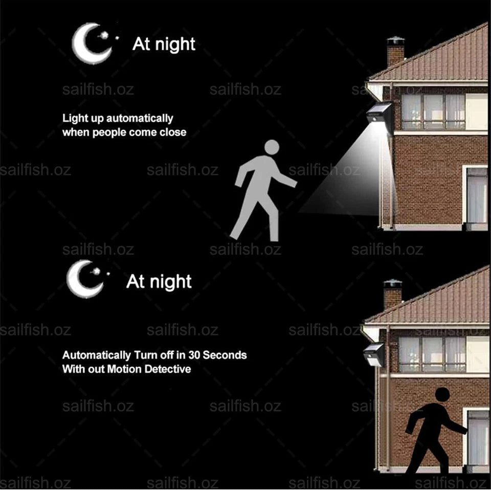 4X 20 LED Solar Powered Sensor Light