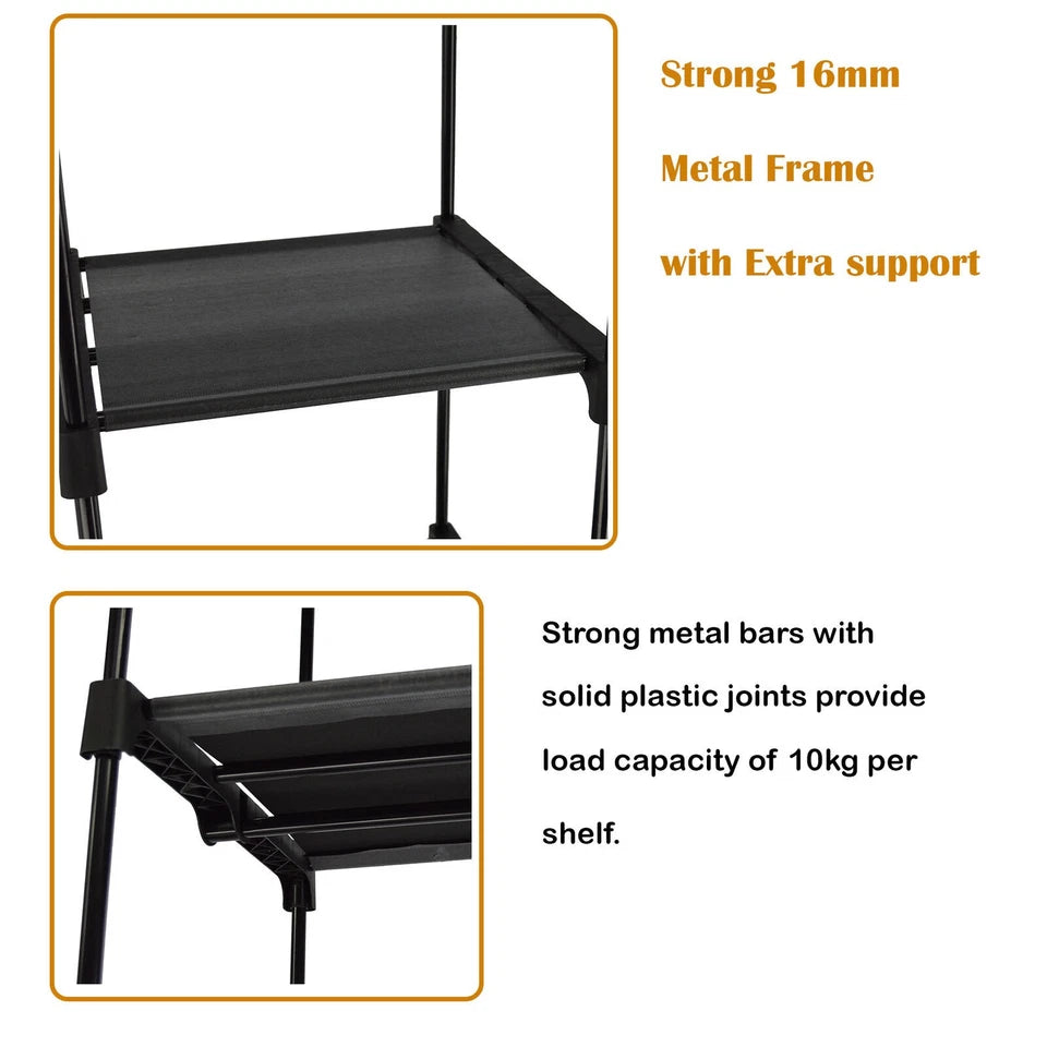 6-Tier Wire Shelving Garment Rack