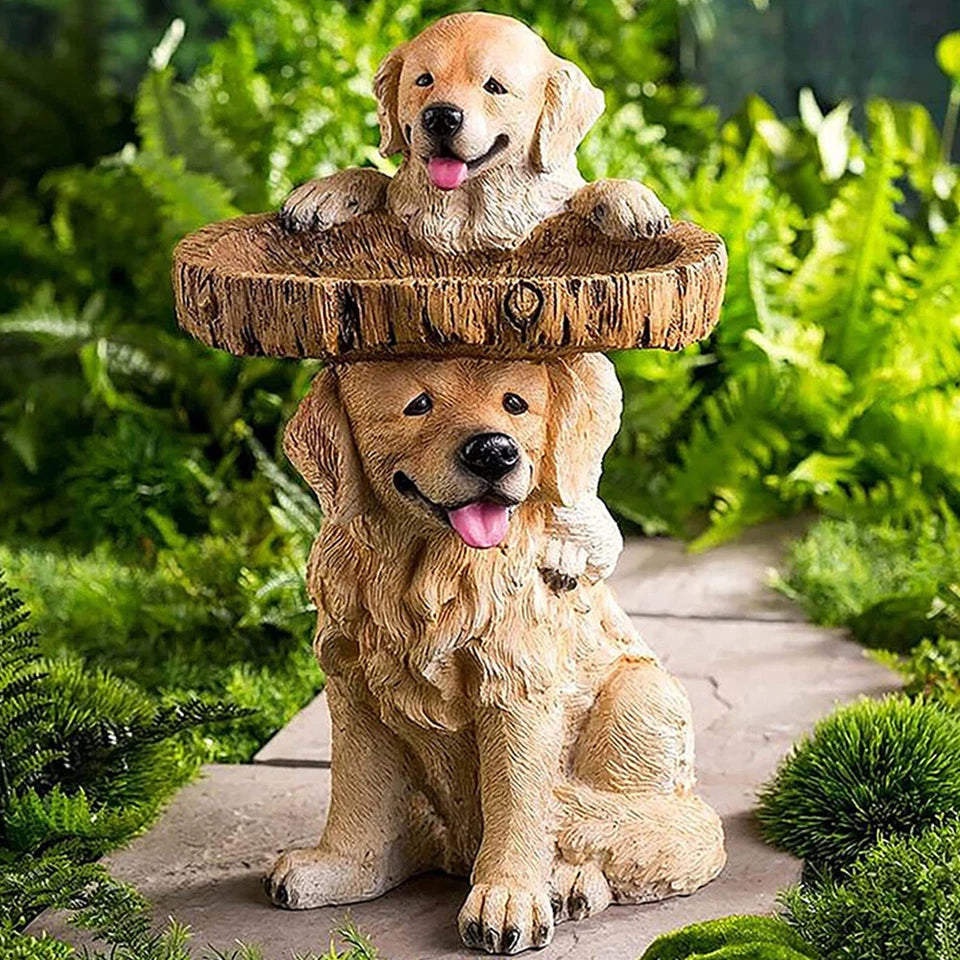 Bird Bath & Feeder Statue