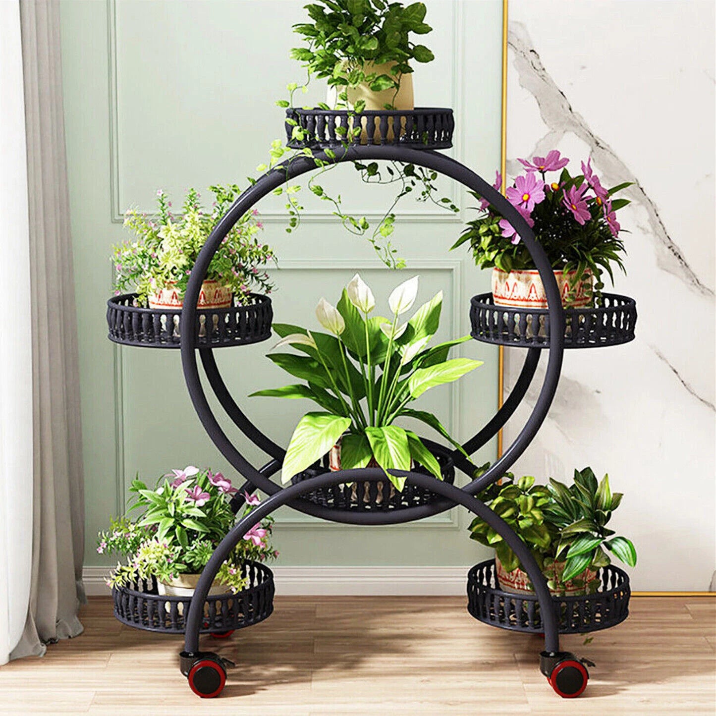 4 Layer 6 Pots metal plant stand