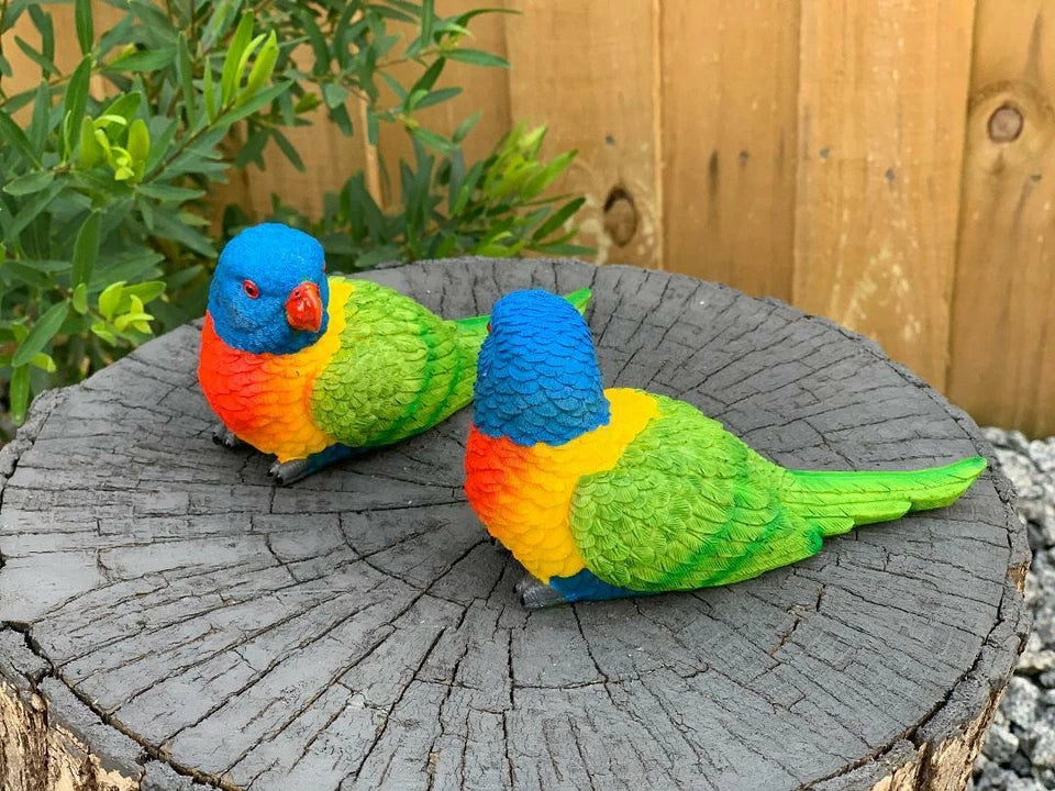 Rainbow Birds Figurine Ornaments