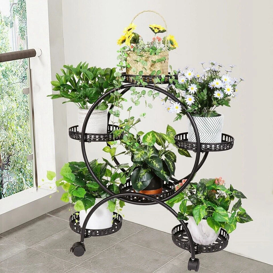 4 Layer 6 Pots metal plant stand