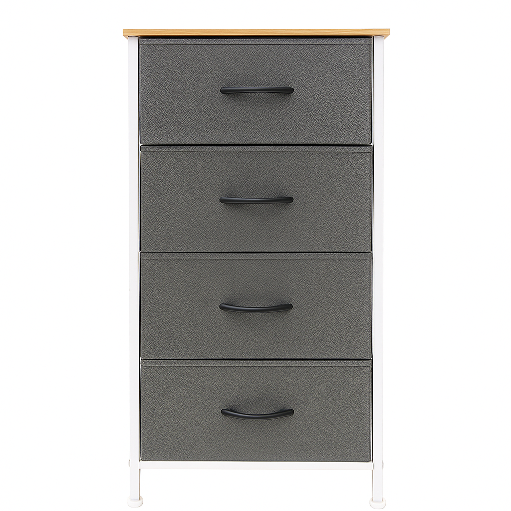 Chest of Drawers Storage Cabinet Tower Dresser Wood Top