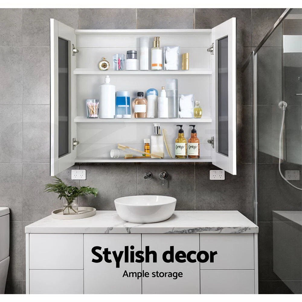 Cefito Bathroom Mirror Cabinet 750x720mm
