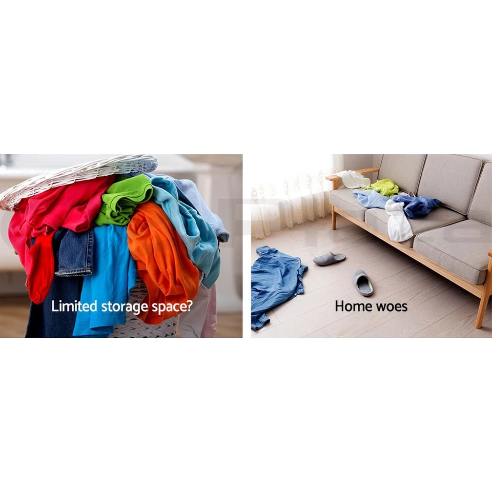 6FT Metal Garment Clothes Rail Rack