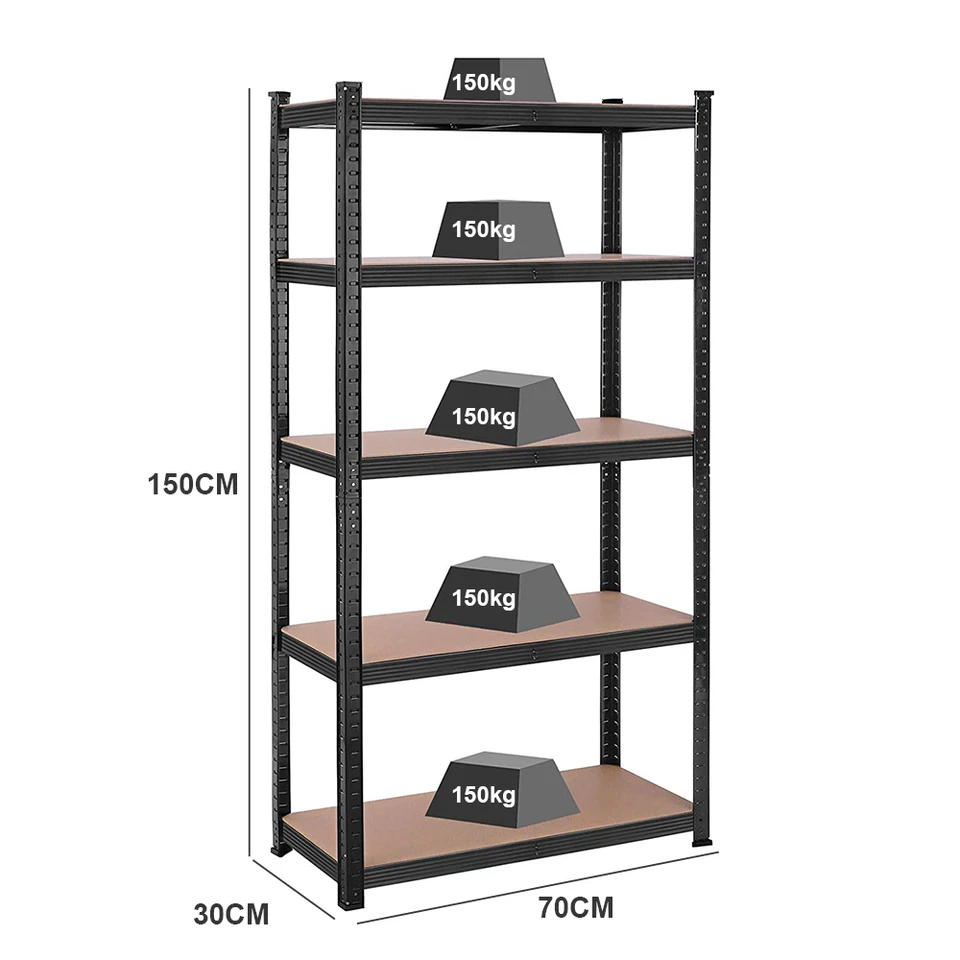 1.5/1.8m Warehouse Rack Steel Metal Shelves