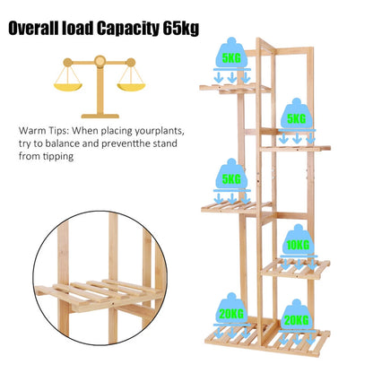Bamboo Corner Tall Plant Stand