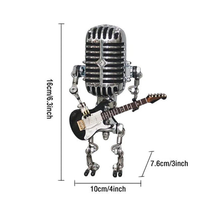 Vintage microphone robot desk lamp