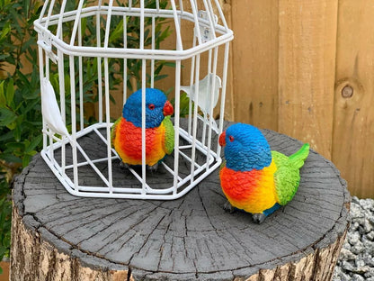 Rainbow Birds Figurine Ornaments
