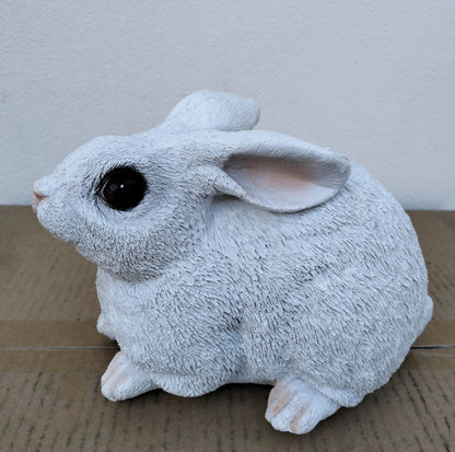 22cm White Rabbit Statue Sculpture Ornament