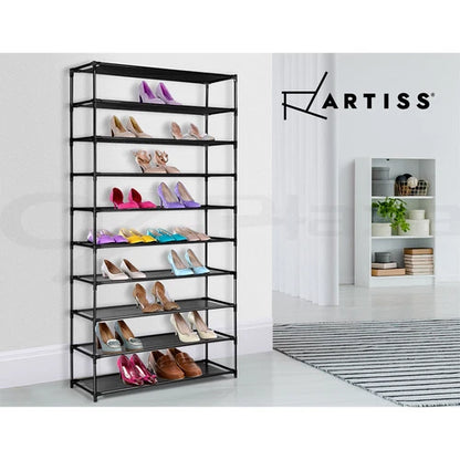10 Tier Metal Shoe Shelf Holder