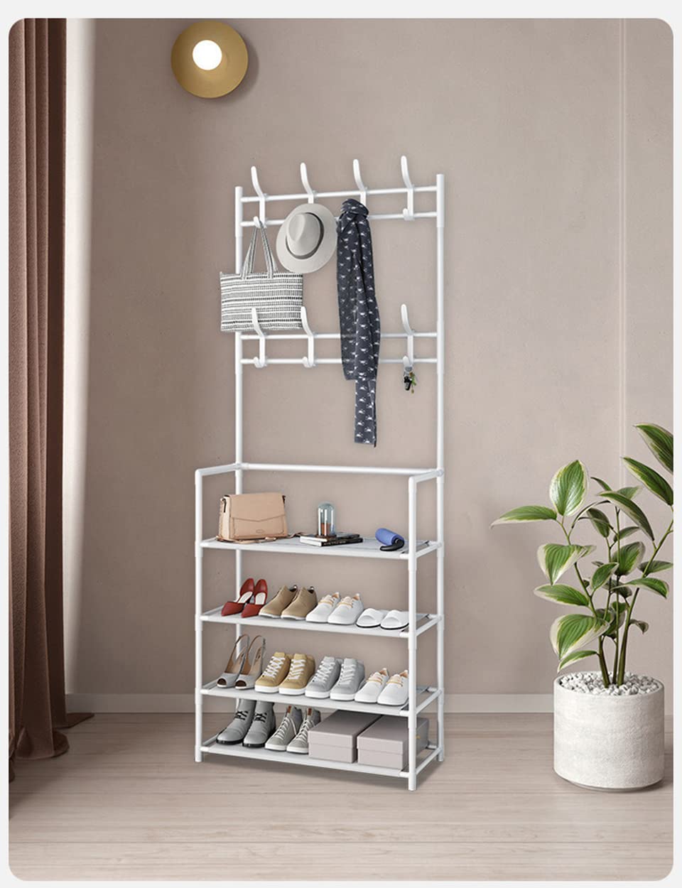 4 Tier Shoe Rack Hallway