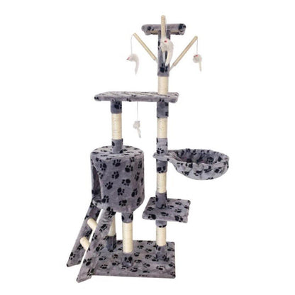 Pet Cat Tree Scratching Post Tower Scratcher 135cm