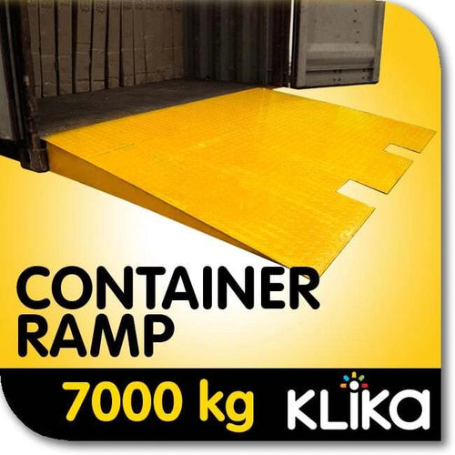 NEW 7000kg CARGO SHIPPING CONTAINER FORKLIFT LOADING RAMP STEEL 1.2M