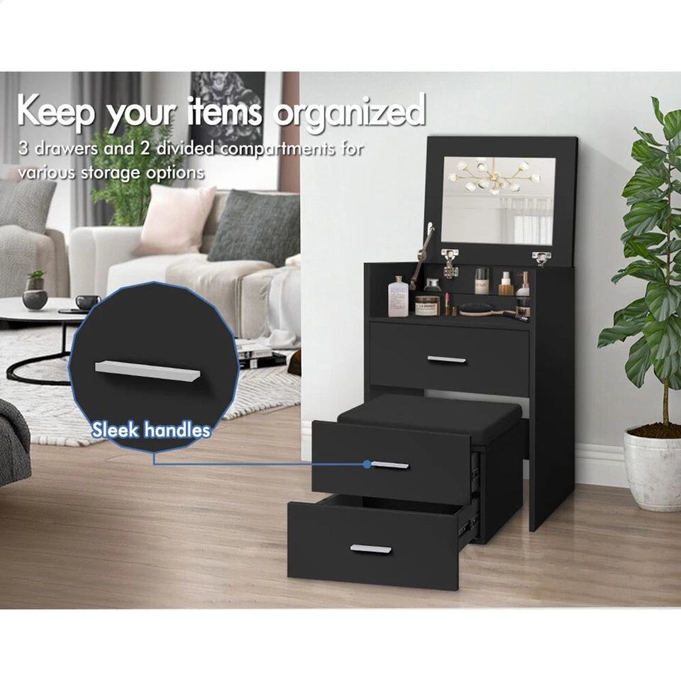 Dressing Table Stool Set 2-In-1