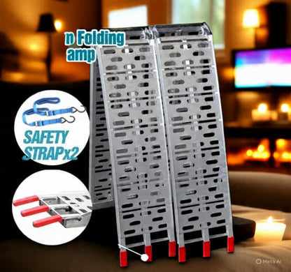 2.3M Pair of 460KG Aluminium Folding Loading Ramps