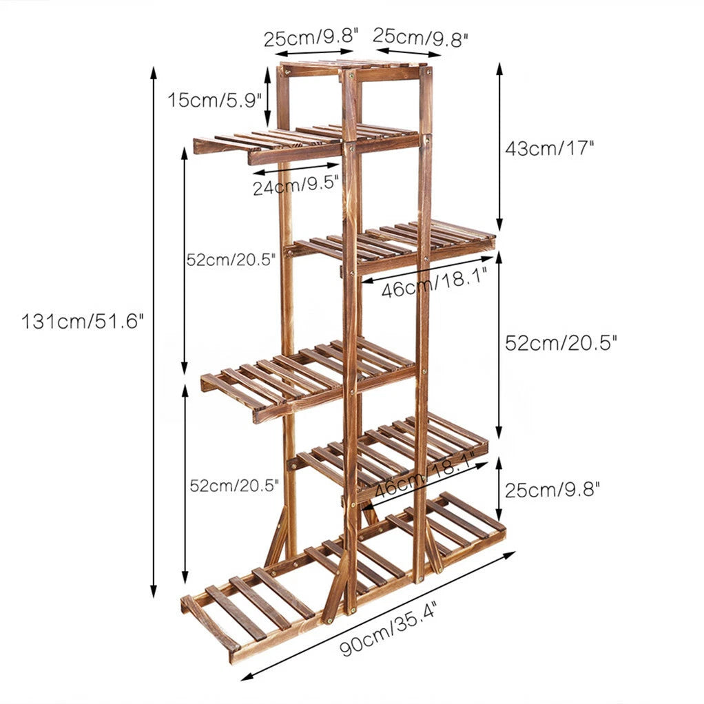 6 Tier Strong Flower Plant Pot Shelf Stand
