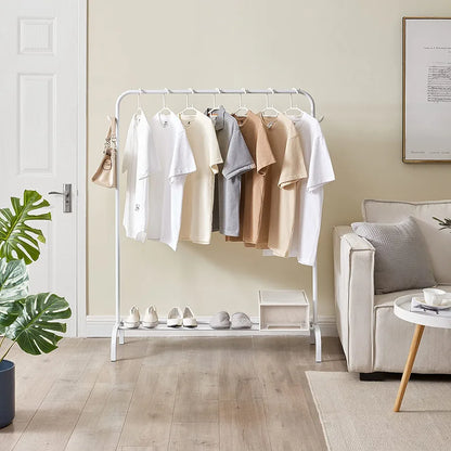 Heavy Duty Metal Single Clothes Rail Rack