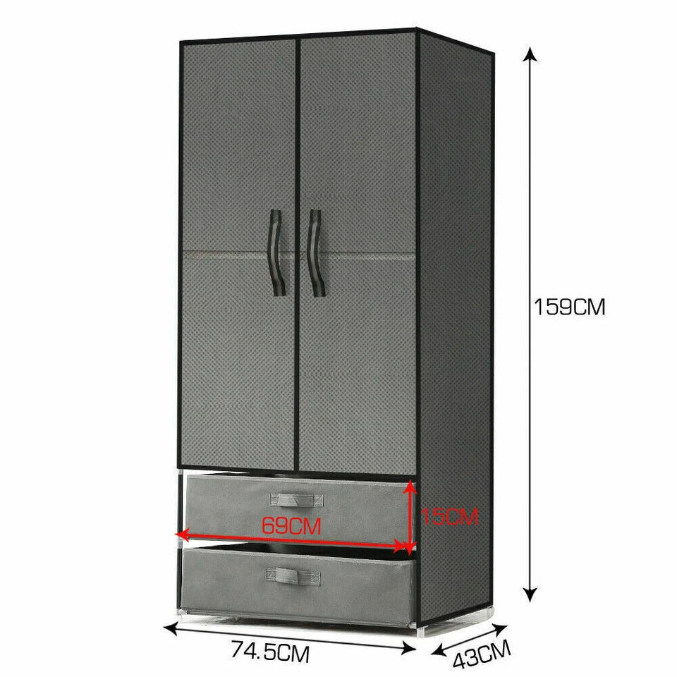 Wardrobe Storage Cabinet with Shelves
