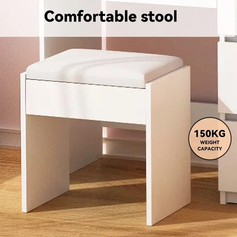 LED Dressing Table Makeup Vanity Set with Mirror
