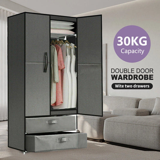 Wardrobe Storage Cabinet with Shelves