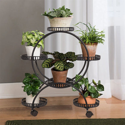 4 Layer 6 Pots metal plant stand