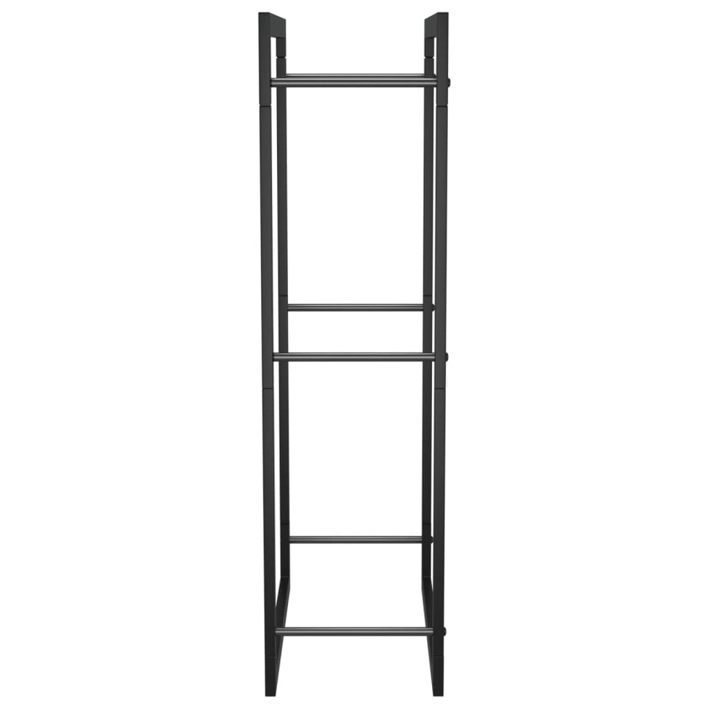 Firewood Rack Indoor Outdoor Log Holder Stand Lumber Storage Matt Steel 50*28*94cm