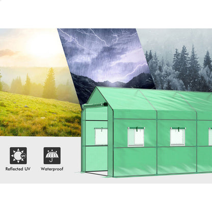 Greenhouse Gabled Shed Walk in Green House