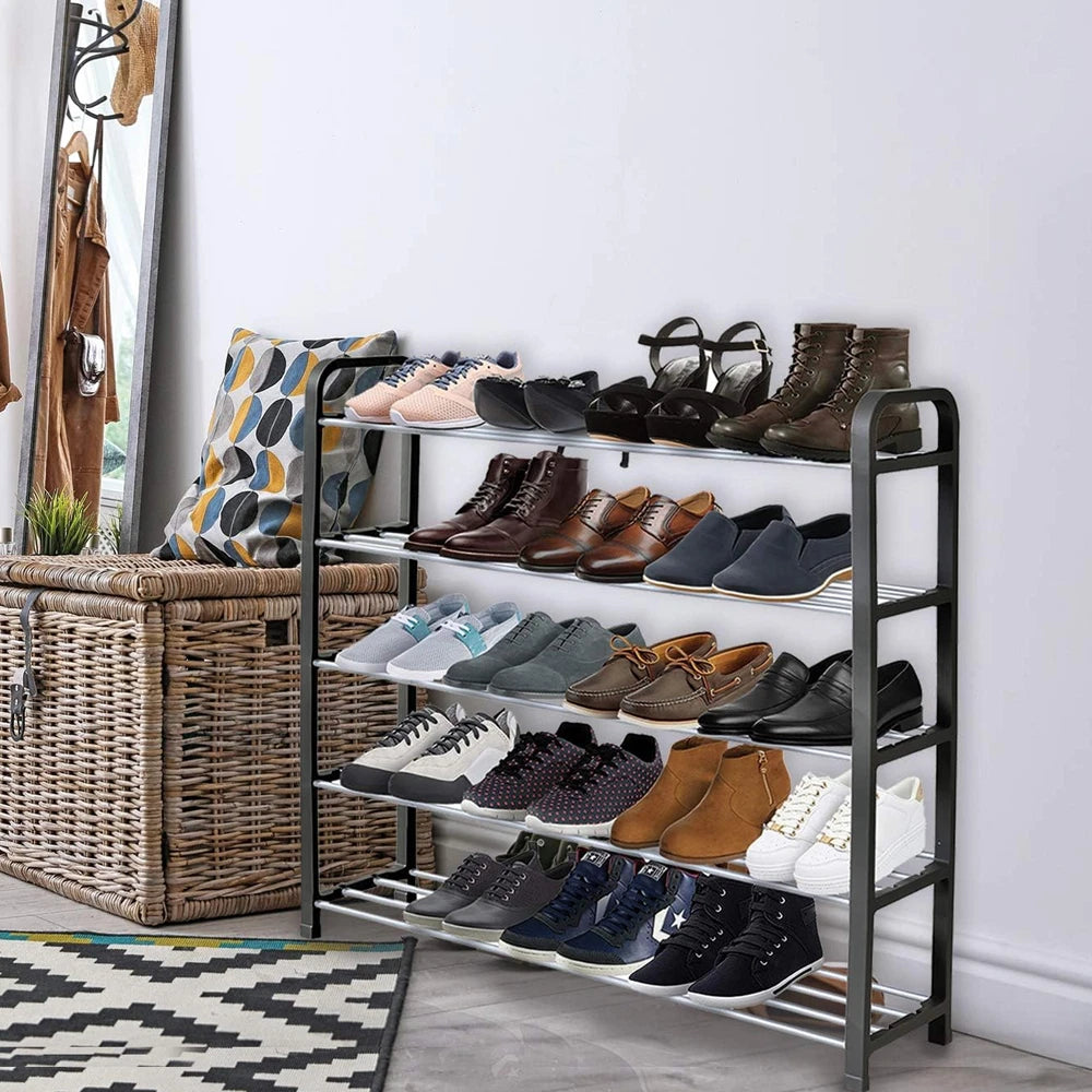 5-Tier Stackable Shoe Rack