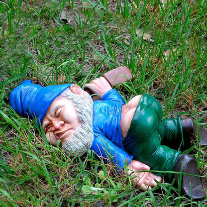 Funny Drunk Dwarf Garden Gnome