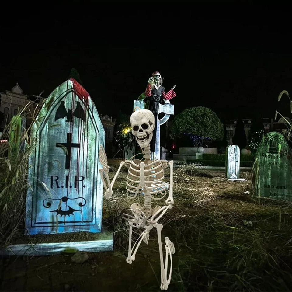 Halloween Poseable Skeleton Full Life Size Human Skeleton Decoration