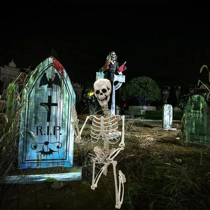 Halloween Poseable Skeleton Full Life Size Human Skeleton Decoration
