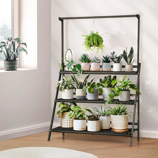 3 Tier Plant Stand Indoor Outdoor Garden