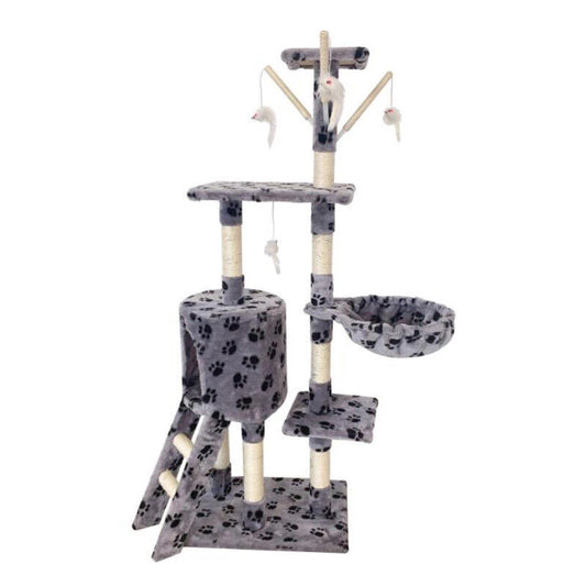 Pet Cat Tree Scratching Post Tower Scratcher 135cm