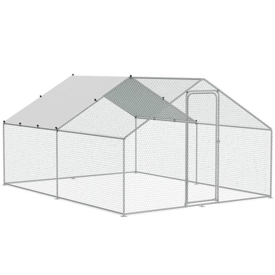 Large Metal Chicken Coop 3x4x2m