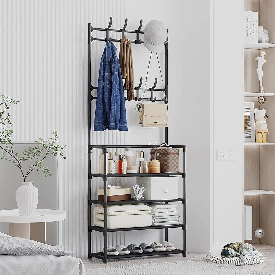 4 Tier Shoe Rack Hallway
