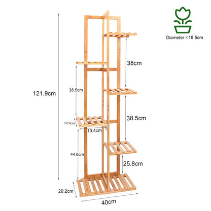 Bamboo Corner Tall Plant Stand
