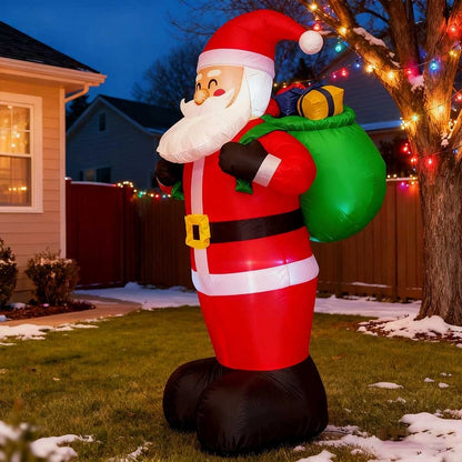 6.6ft Inflatable Santa Claus LED Lighting Indoor Outdoor Christmas inflatables
