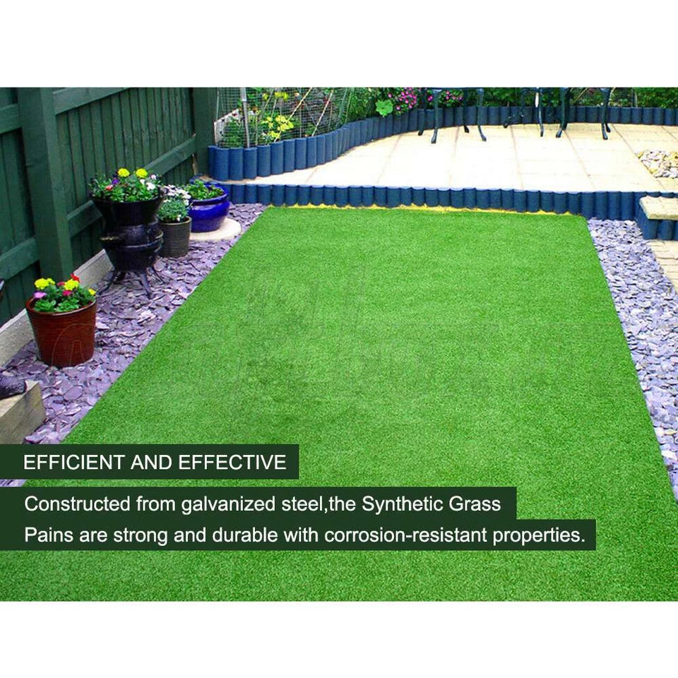 Artificial Synthetic Grass Fake Lawn Turf Plants 15mm & Grass Pin