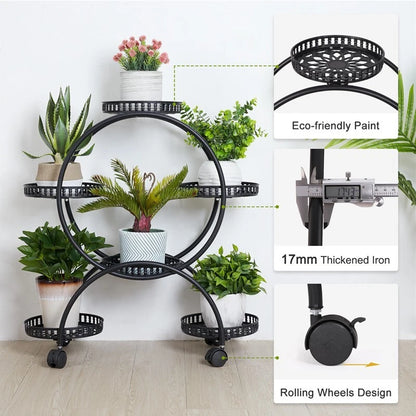 4 Layer 6 Pots metal plant stand